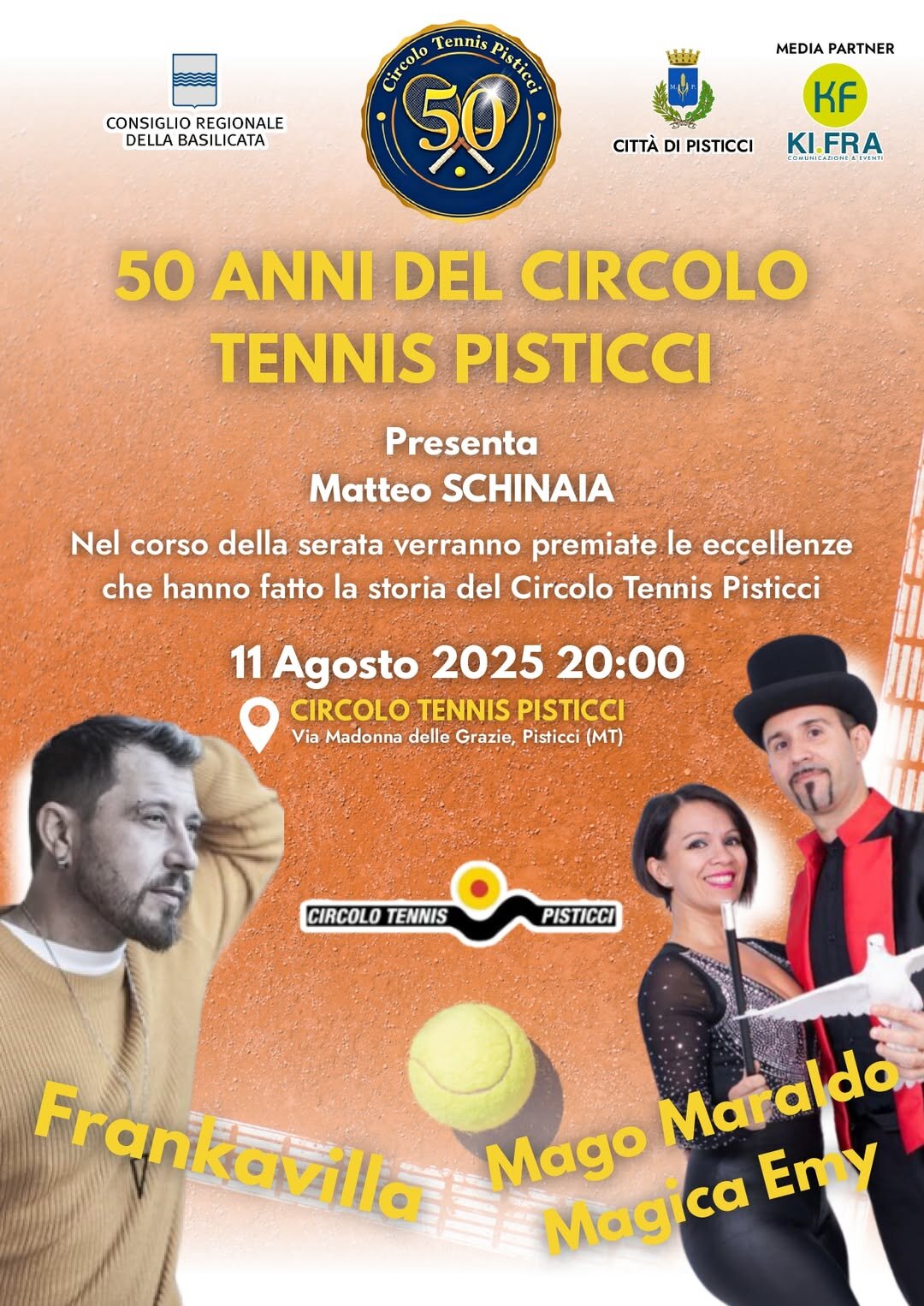 Cinquant’anni di emozioni: il Circolo Tennis Pisticci celebra la sua storia