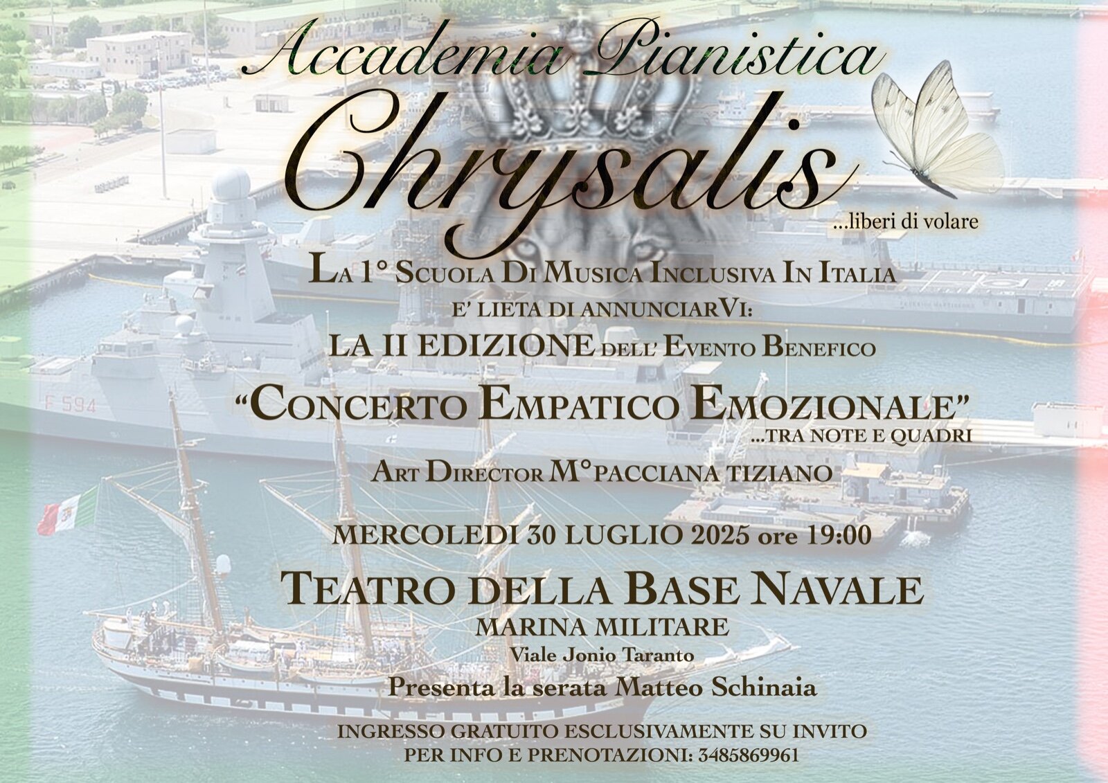 “Concerto Empatico Emozionale”: la magia della musica inclusiva nella prestigiosa cornice della Base Navale di Taranto “Concerto Empatico Emozionale”: la magia della musica inclusiva nella prestigiosa cornice della Base Navale di Taranto