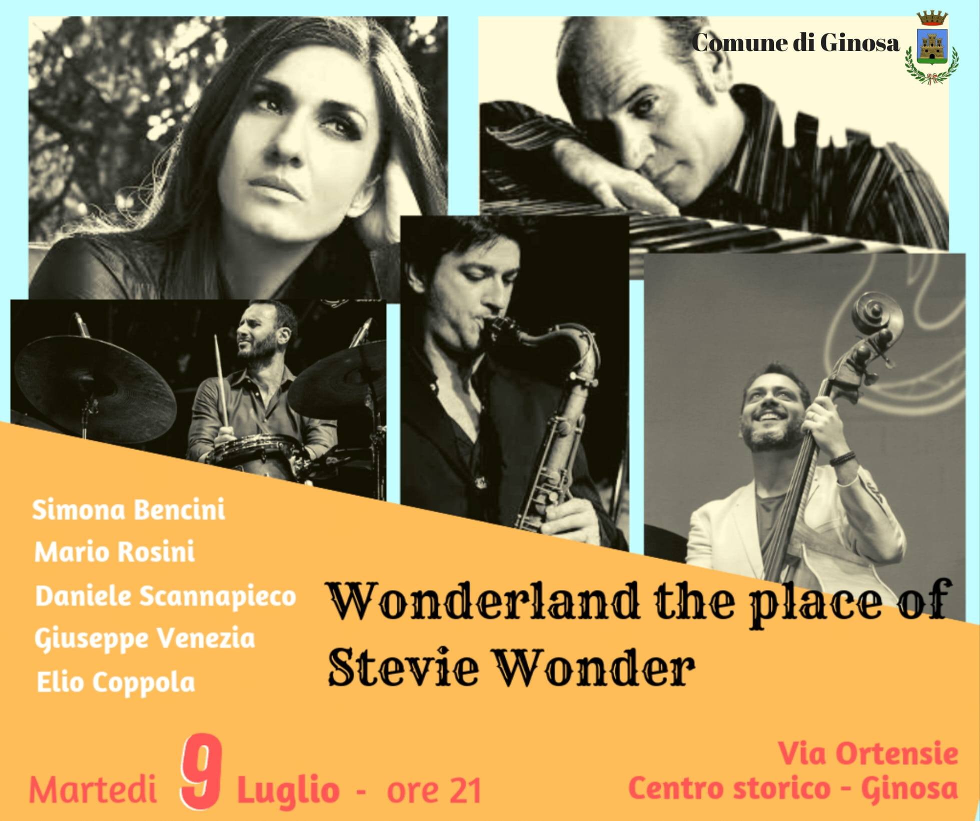 Wonderland the Place of Stevie Wonder: tributo a Stevie Wonder a Ginosa