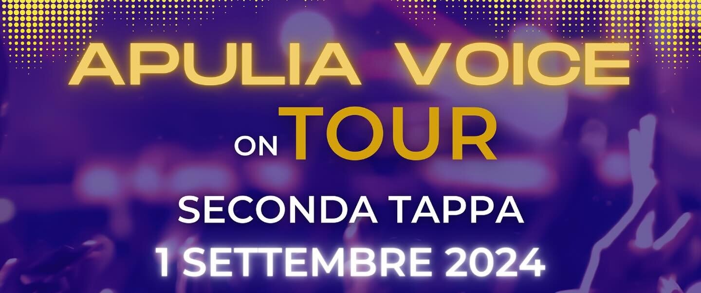 1 settembre: l'Apulia Voice on Tour fa tappa al Bamboo Social Area