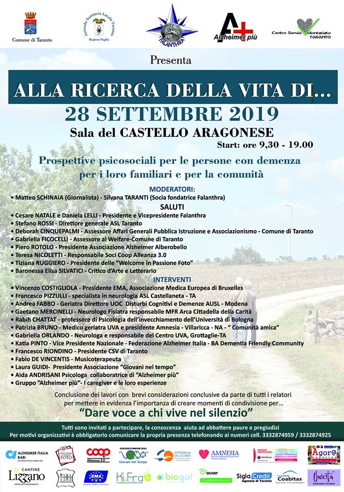 ‘Alla ricerca della vita di...’: l'Alzheimer al centro di un convegno medico ‘Alla ricerca della vita di...’: l'Alzheimer al centro di un convegno medico