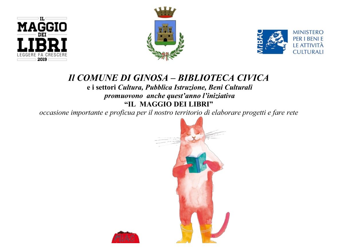 TORNA "IL MAGGIO DEI LIBRI'': RETE FRA SCUOLE, ASSOCIAZIONI, PUBBLICO E PRIVATO PER INCENTIVARE LA LETTURA. ECCO LA DOMANDA PER PARTECIPARE