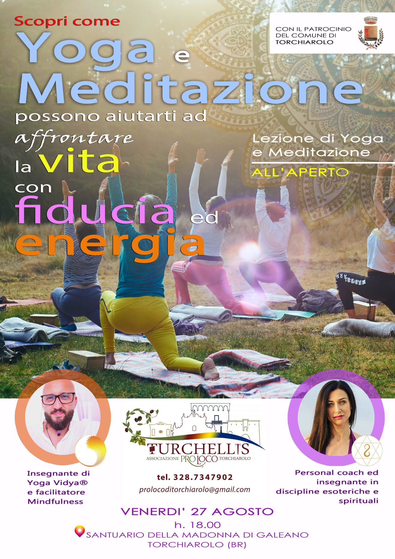 Torchiarolo, venerdì 27 agosto lezione di yoga e meditazione all'aperto Torchiarolo, venerdì 27 agosto lezione di yoga e meditazione all'aperto