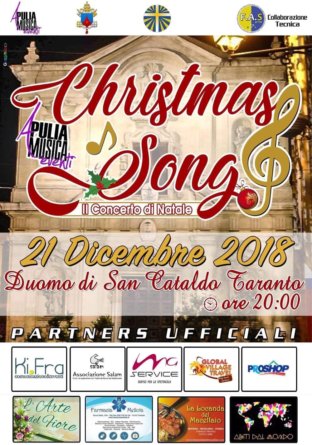 21 dicembre: Apulia Musica ed Eventi presenta Christmas Song