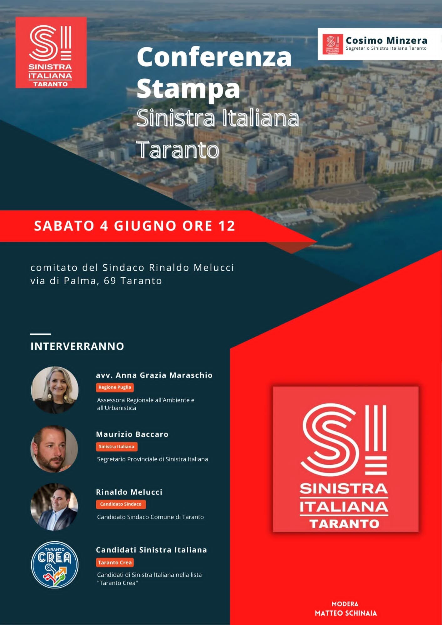 Sinistra Italiana, l'assessore regionale Anna Grazia Maraschio a Taranto Sinistra Italiana, l'assessore regionale Anna Grazia Maraschio a Taranto