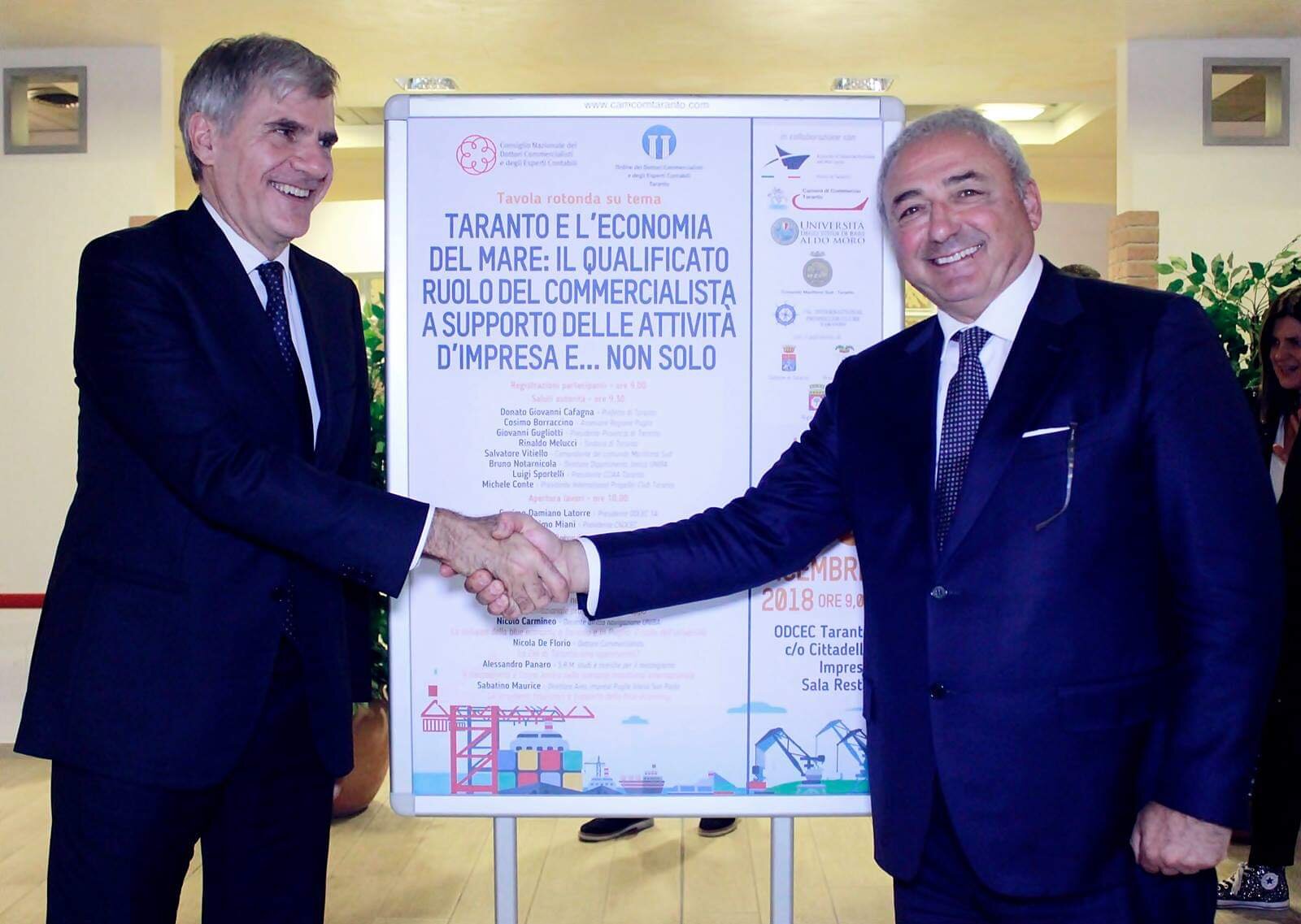 PER I COMMERCIALISTI L’ECONOMIA DEL MARE E’ UNA LEVA STRAORDINARIA PER IL RILANCIO DI TARANTO PER I COMMERCIALISTI L’ECONOMIA DEL MARE E’ UNA LEVA STRAORDINARIA PER IL RILANCIO DI TARANTO