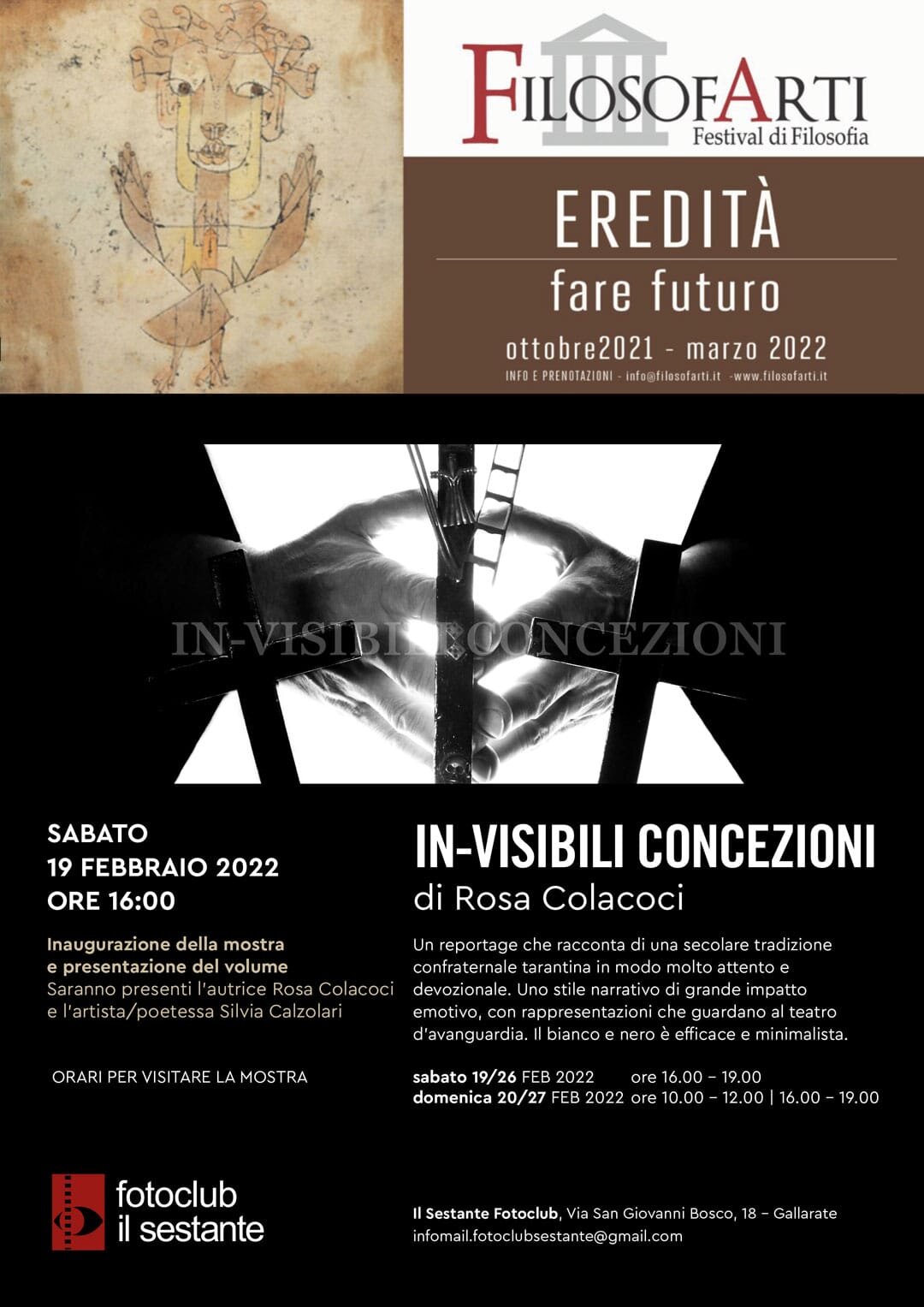 IN-VISIBILI CONCEZIONI, la mostra ed il libro fotografico sulla Confraternita dell’Addolorata e San Domenico a Gallarate