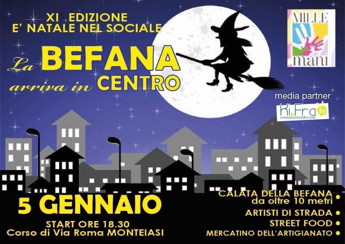 Il 5 gennaio "La Befana arriva in centro"