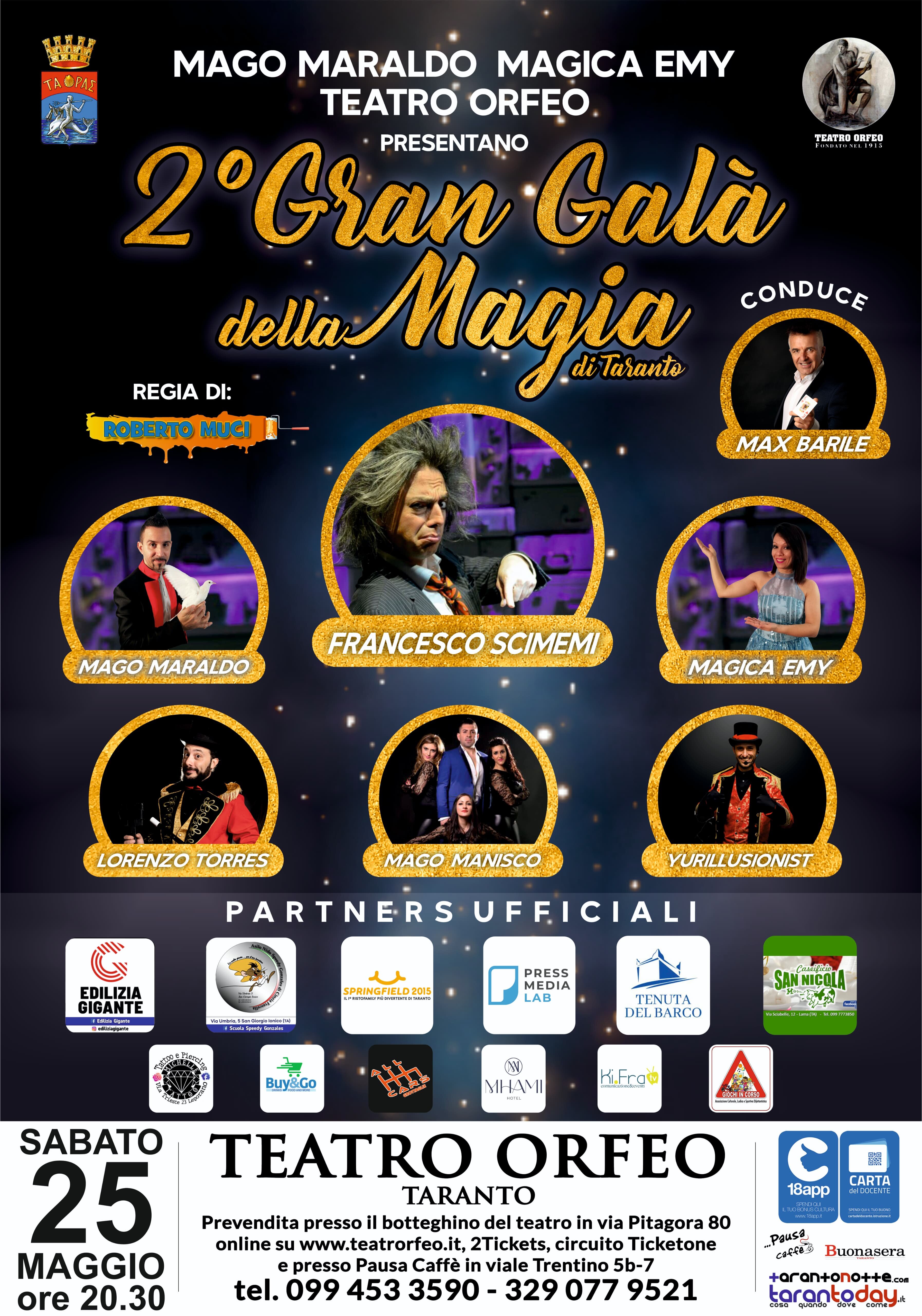 Francesco Scimemi alla seconda edizione del Gran Galà della Magia di Taranto