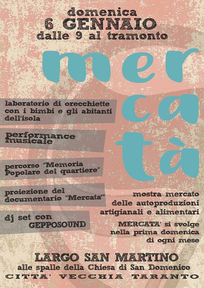 MercaTà - il Mercato dell'Autoproduzione Alimentare ed Artigianale di Taranto MercaTà - il Mercato dell'Autoproduzione Alimentare ed Artigianale di Taranto