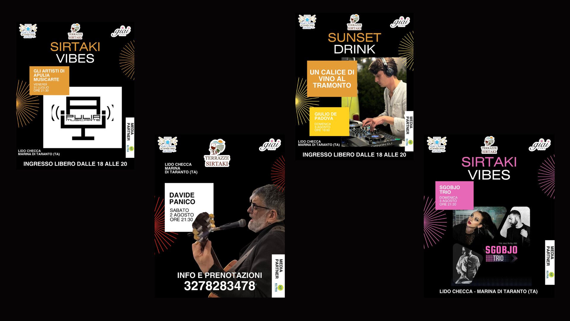 Terrazze Sirtaki: emozioni in musica a due passi dal mare