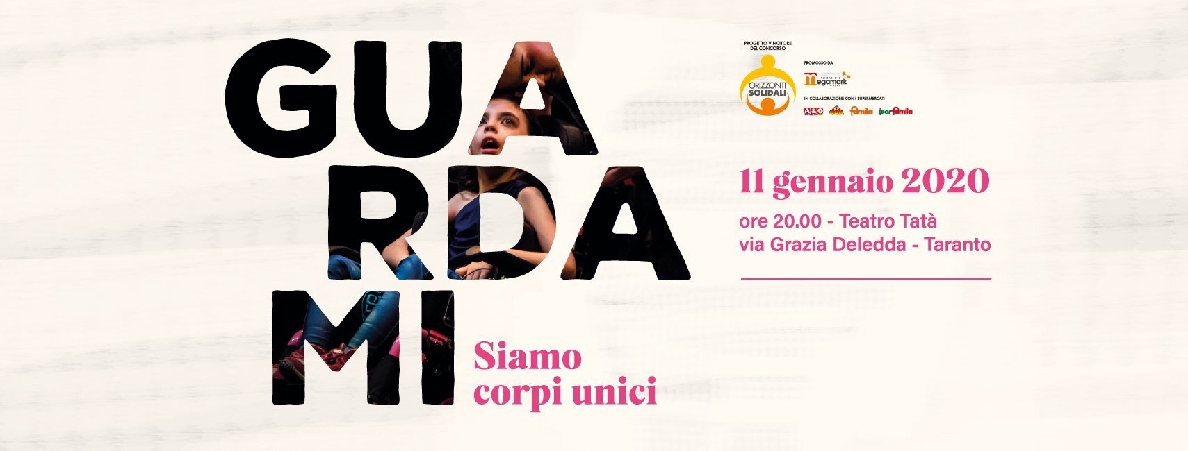 Spettacolo e sensibilizzazione, "Guardami, siamo corpi unici" questa sera al TaTA'
