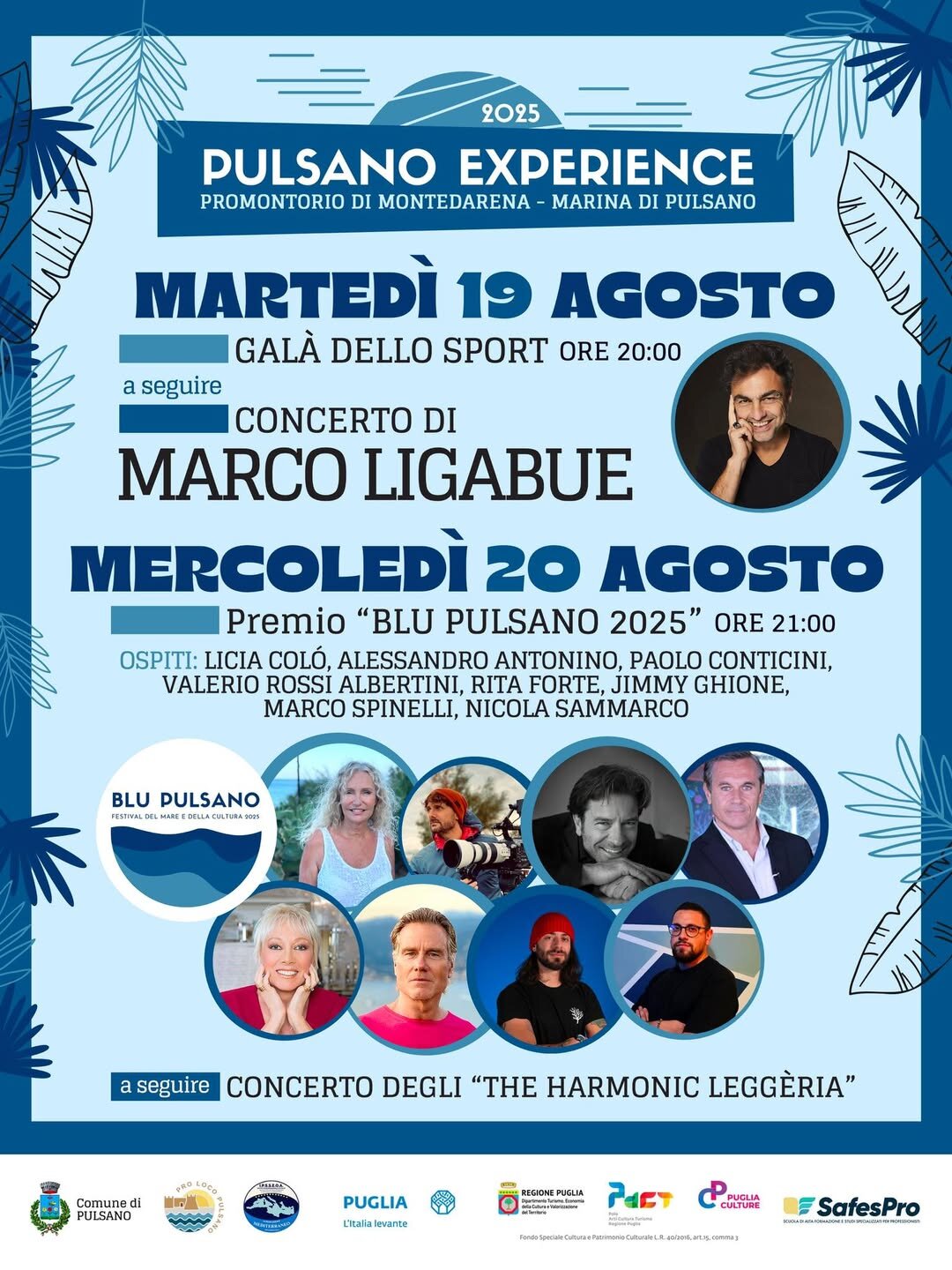 Pulsano Experience: sport, cultura e grandi ospiti a Marina di Pulsano per due serate-evento imperdibili