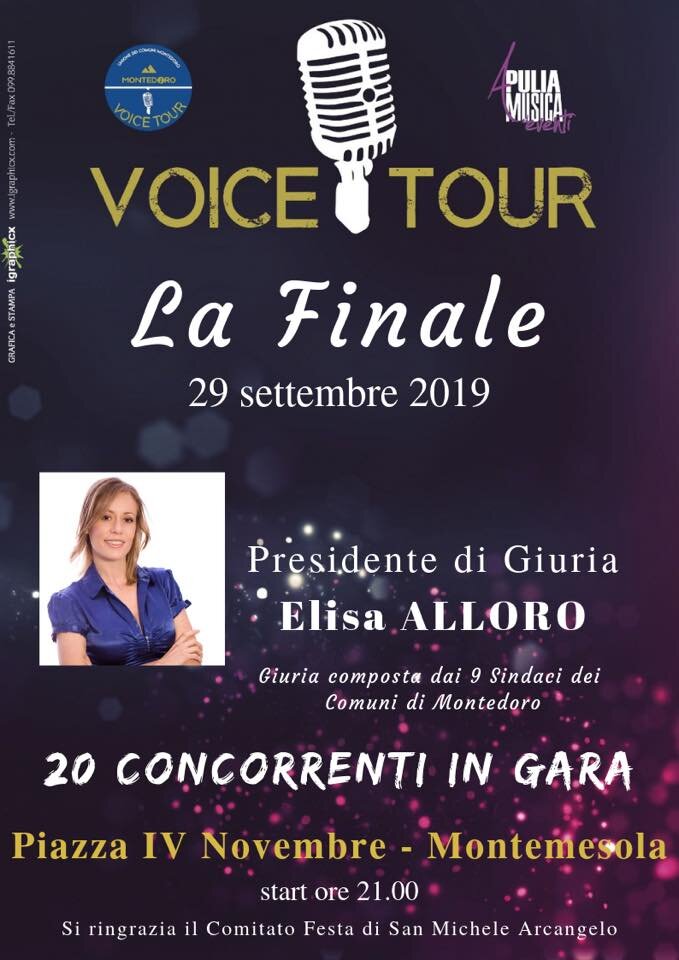 Montedoro Voice Tour: la finalissima in una Montemesola vestita a festa