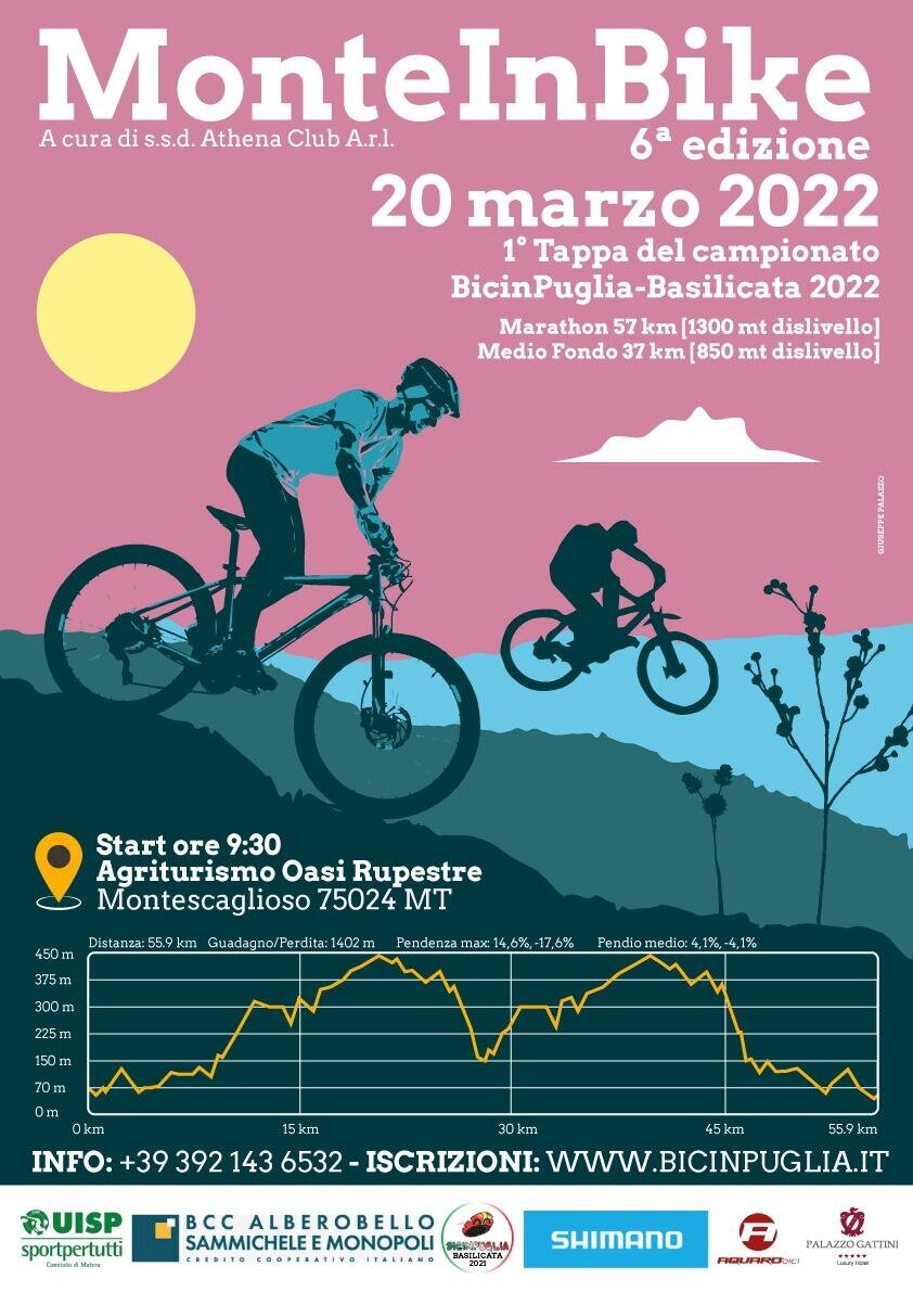 Bicinpuglia 2022, al lavoro per la sesta edizione di MonteInBike Bicinpuglia 2022, al lavoro per la sesta edizione di MonteInBike