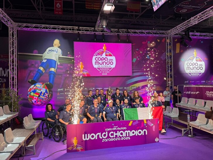 Calcio Balilla Paralimpico, trionfo azzurro ai Mondiali di Saragozza