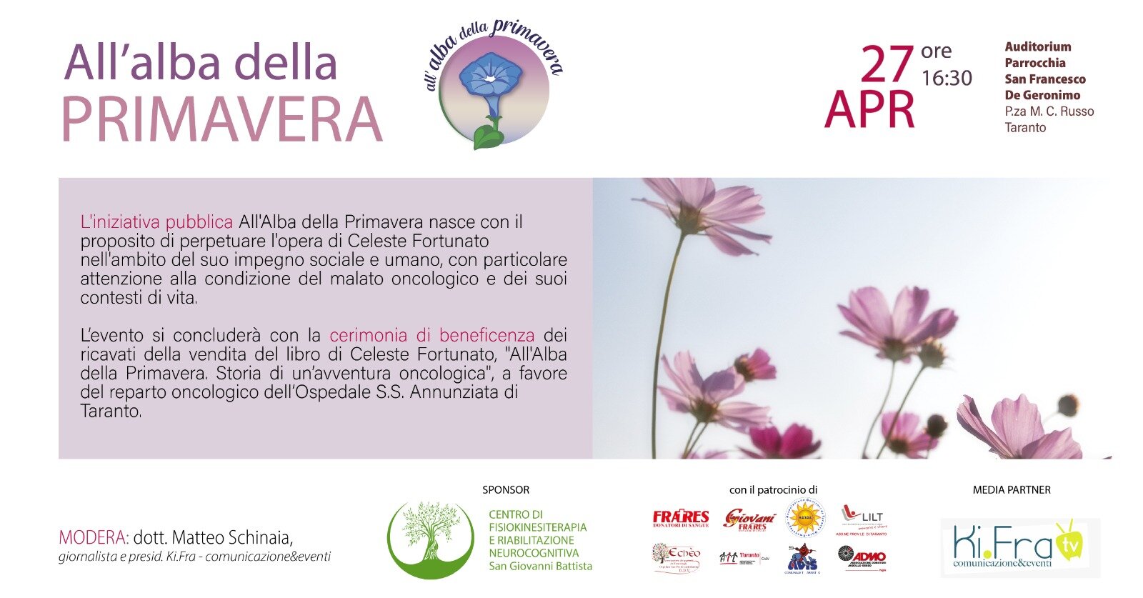 All’alba della Primavera, l’ultimo grande dono di Celeste Fortunato All’alba della Primavera, l’ultimo grande dono di Celeste Fortunato