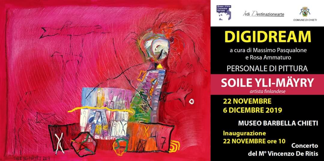 Al Museo Barbella di Chieti arriva la mostra personale dell’artista finlandese Soyle Yli-Mayry