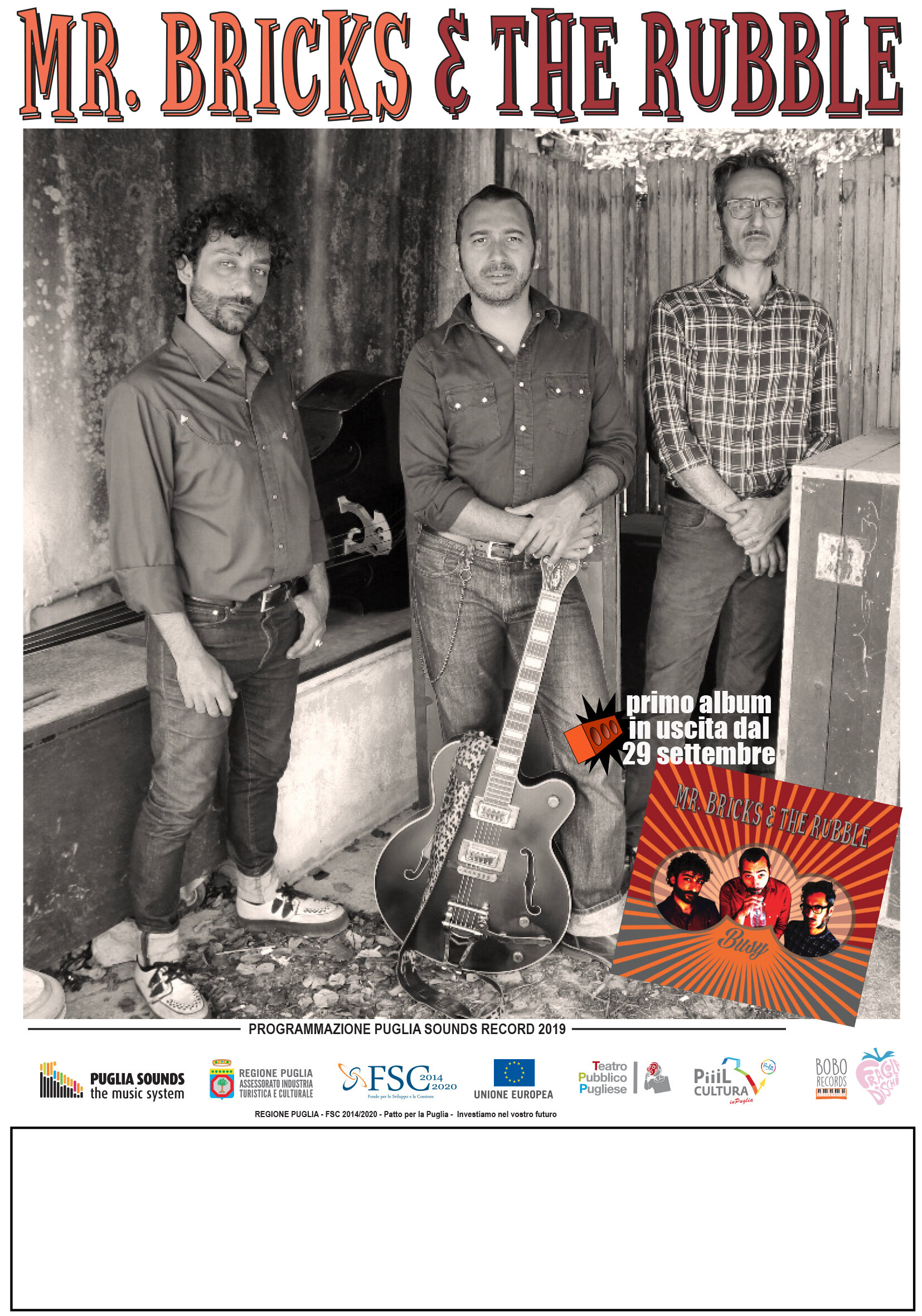 IN USCITA IL NUOVO ALBUM "BUSY" DEI MR. BRICKS & THE RUBBLE