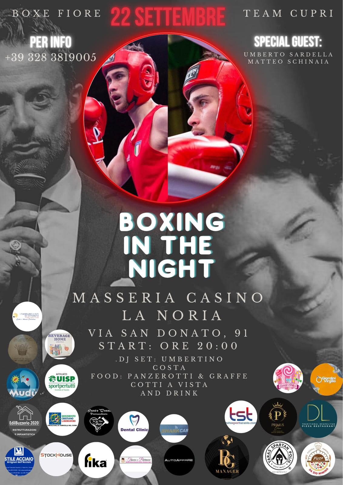 "Boxing in the night", un grande evento di sport, spettacolo e beneficenza