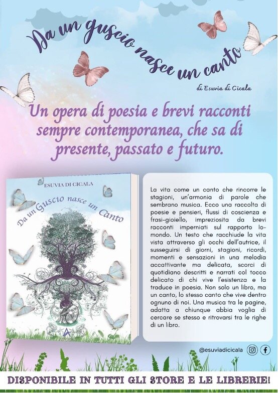 "Da un guscio nasce un canto" di Esuvia di Cicala, poesie e racconti per ritrovare sé stessi