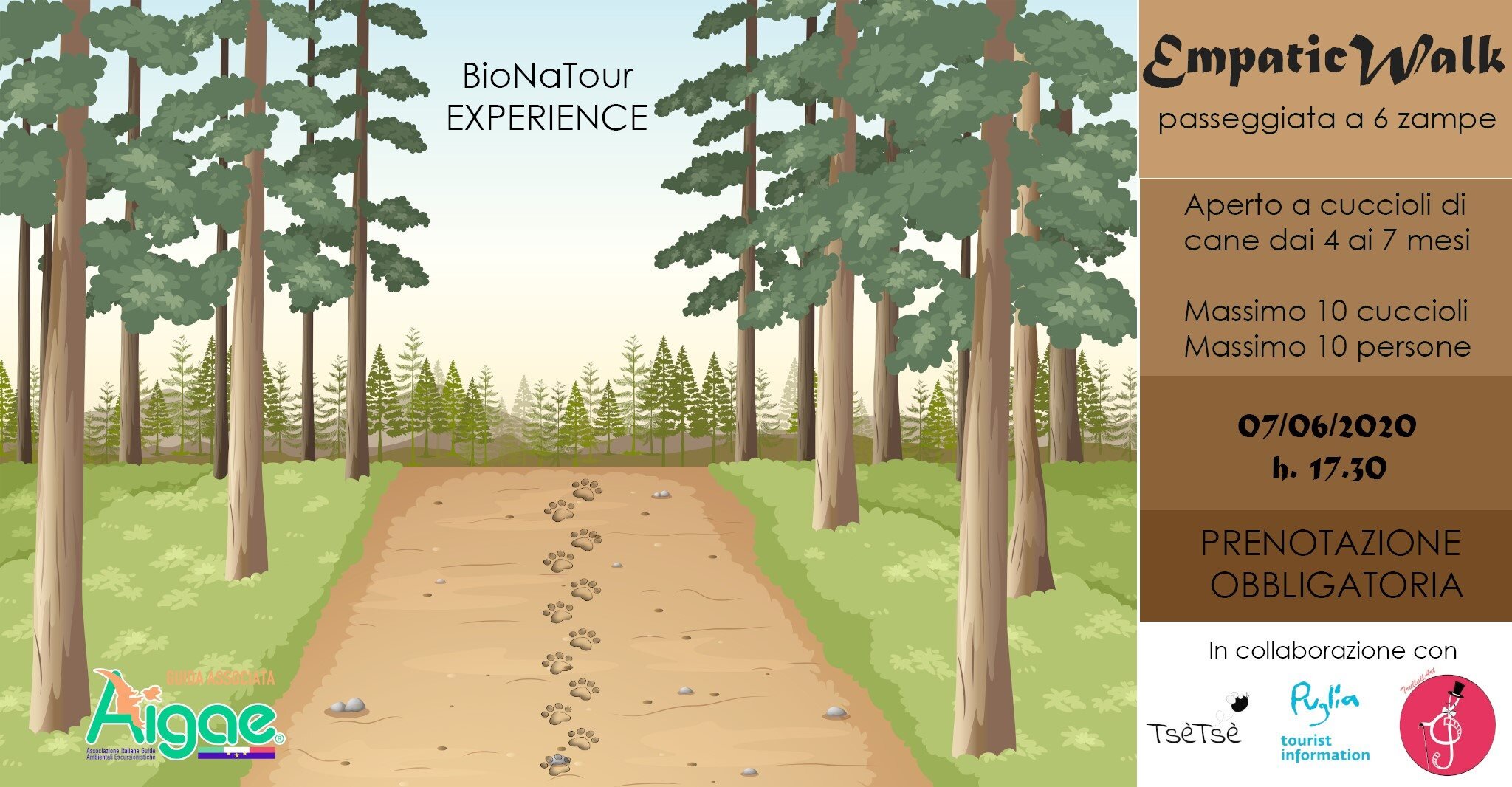 7 giugno: EmpaticWalk - passeggiata a 6 zampe al Parco Pineta Regina di Marina di Ginosa 7 giugno: EmpaticWalk - passeggiata a 6 zampe al Parco Pineta Regina di Marina di Ginosa