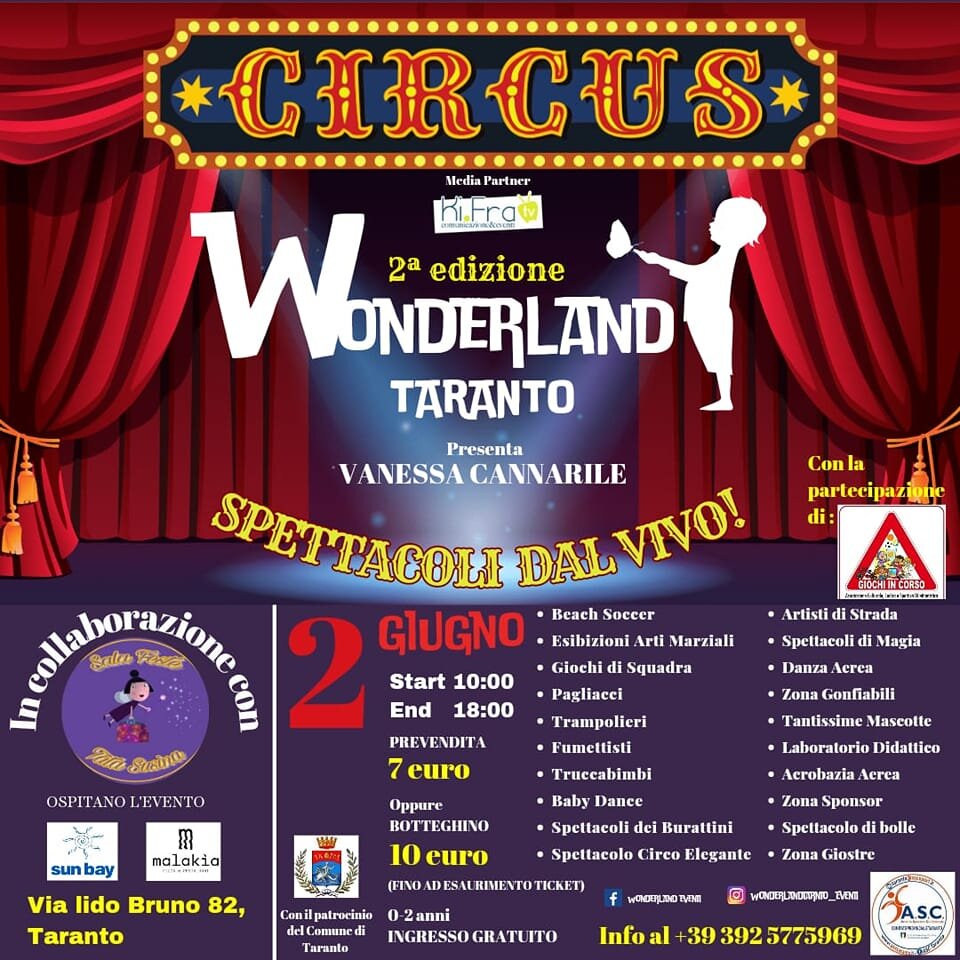 Tutto pronto per la seconda edizione di Wonderland Taranto
