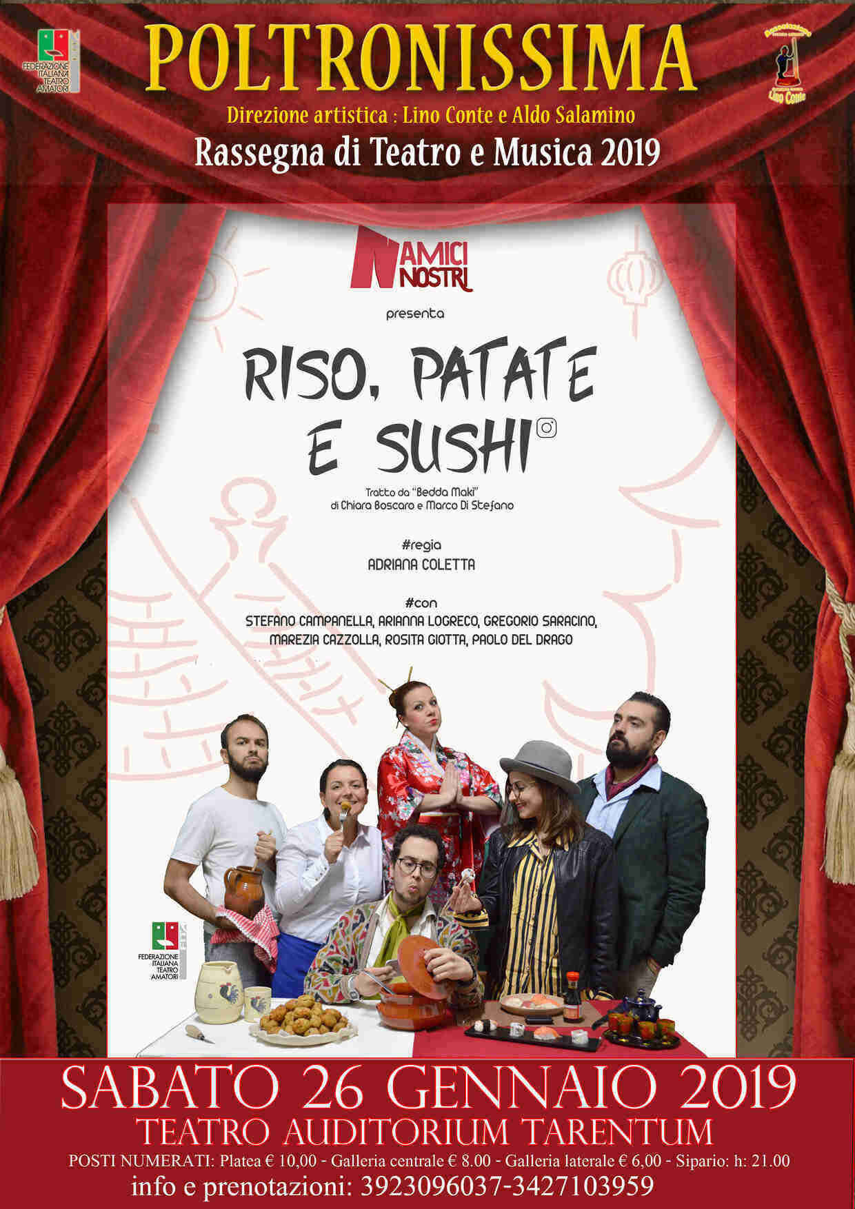 POLTRONISSIMA 2019, IL SAPORE DI “RISO, PATATE E SUSHI”