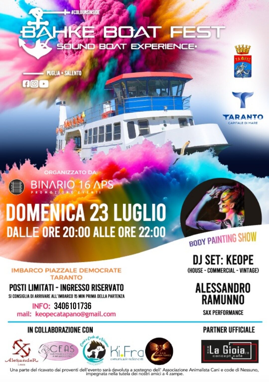 Domenica 23 luglio torna il Bahke Boat Fest!