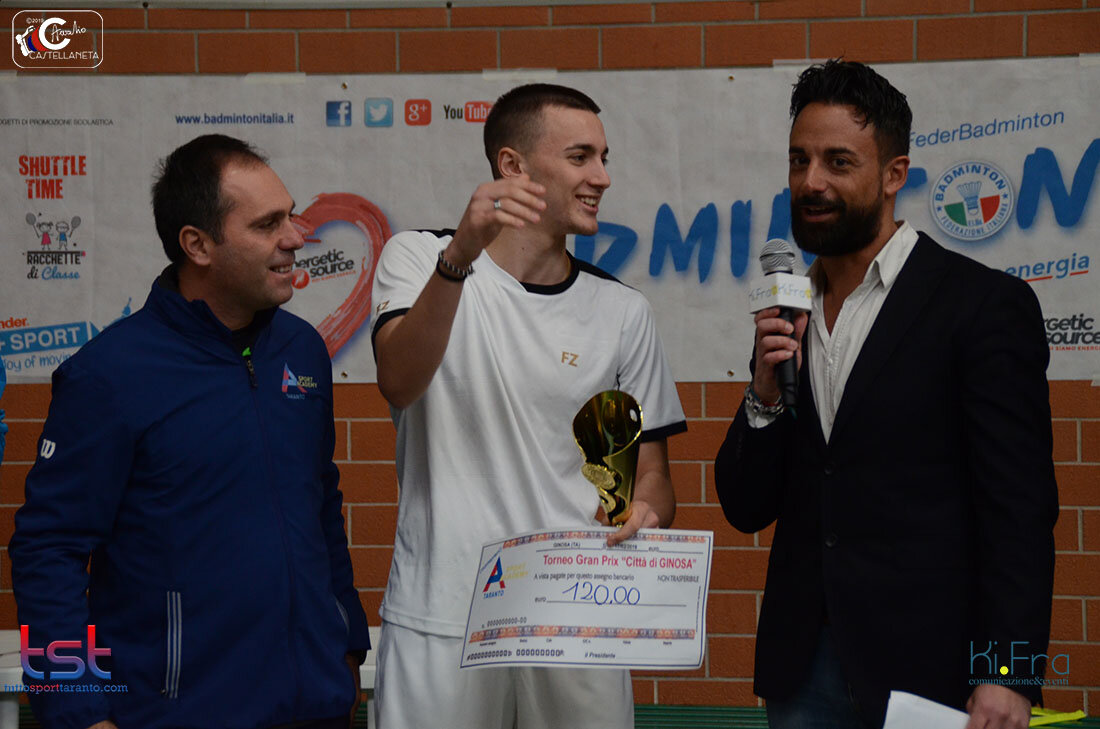 "Il Gran Prix 'Città di Ginosa' un esempio di come promuovere il badminton"