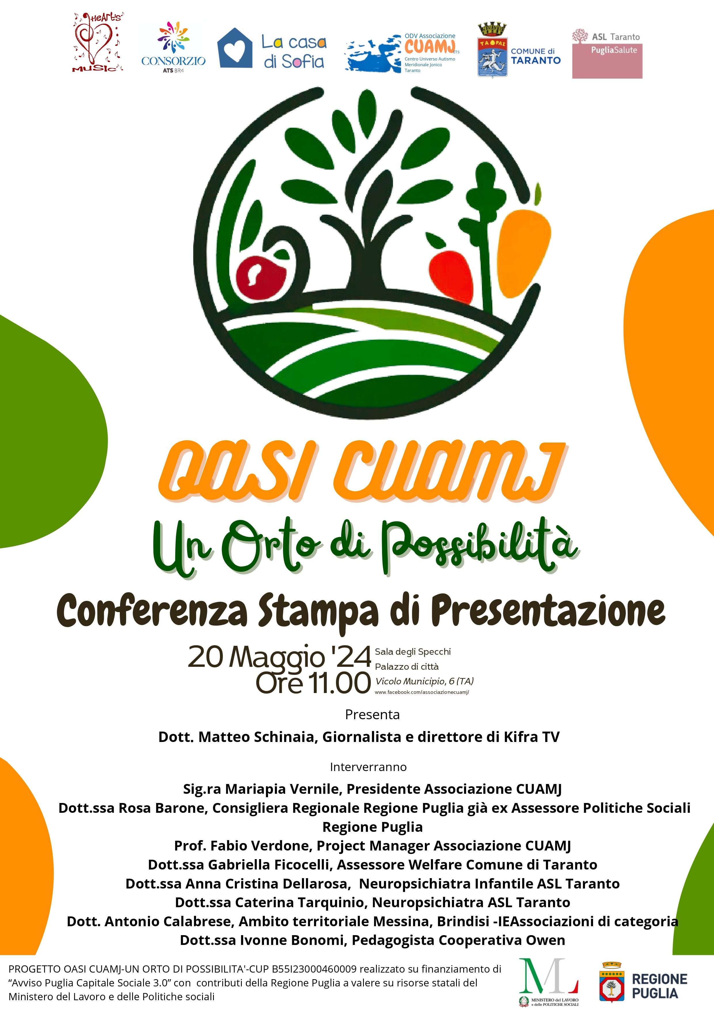 Lunedì 20 maggio la presentazione di OASI CUAMJ - Un orto di possibilità