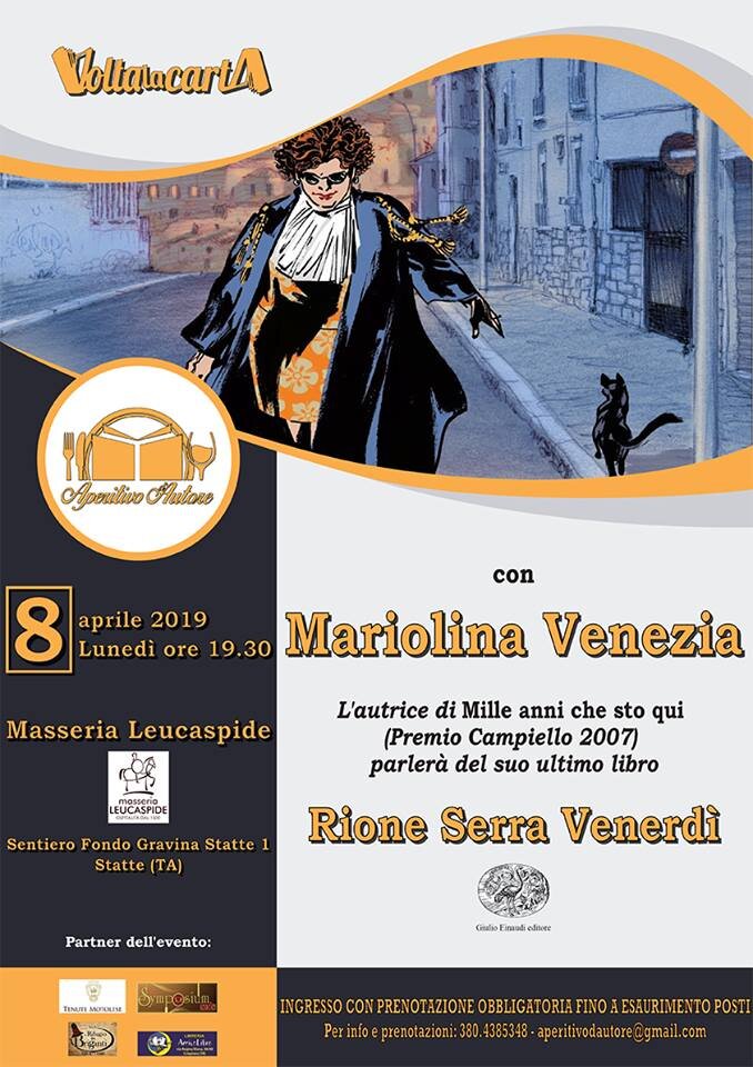 Aperitivo d'Autore, arriva il Premio Campiello Mariolina Venezia Aperitivo d'Autore, arriva il Premio Campiello Mariolina Venezia