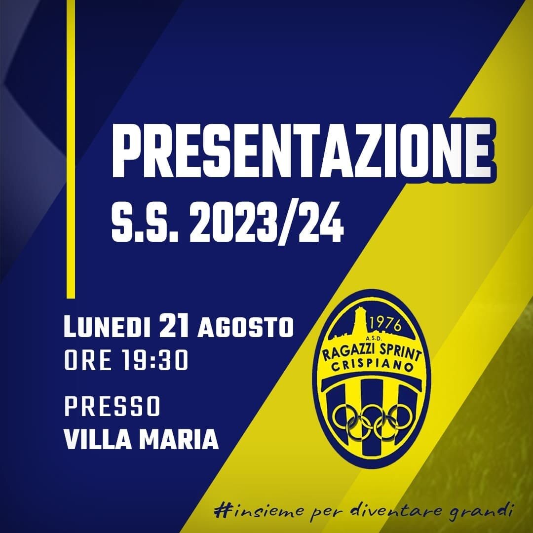 Tra scuola calcio, settore giovanile, Prima Categoria e la novità futsal: i Ragazzi Sprint si presentano