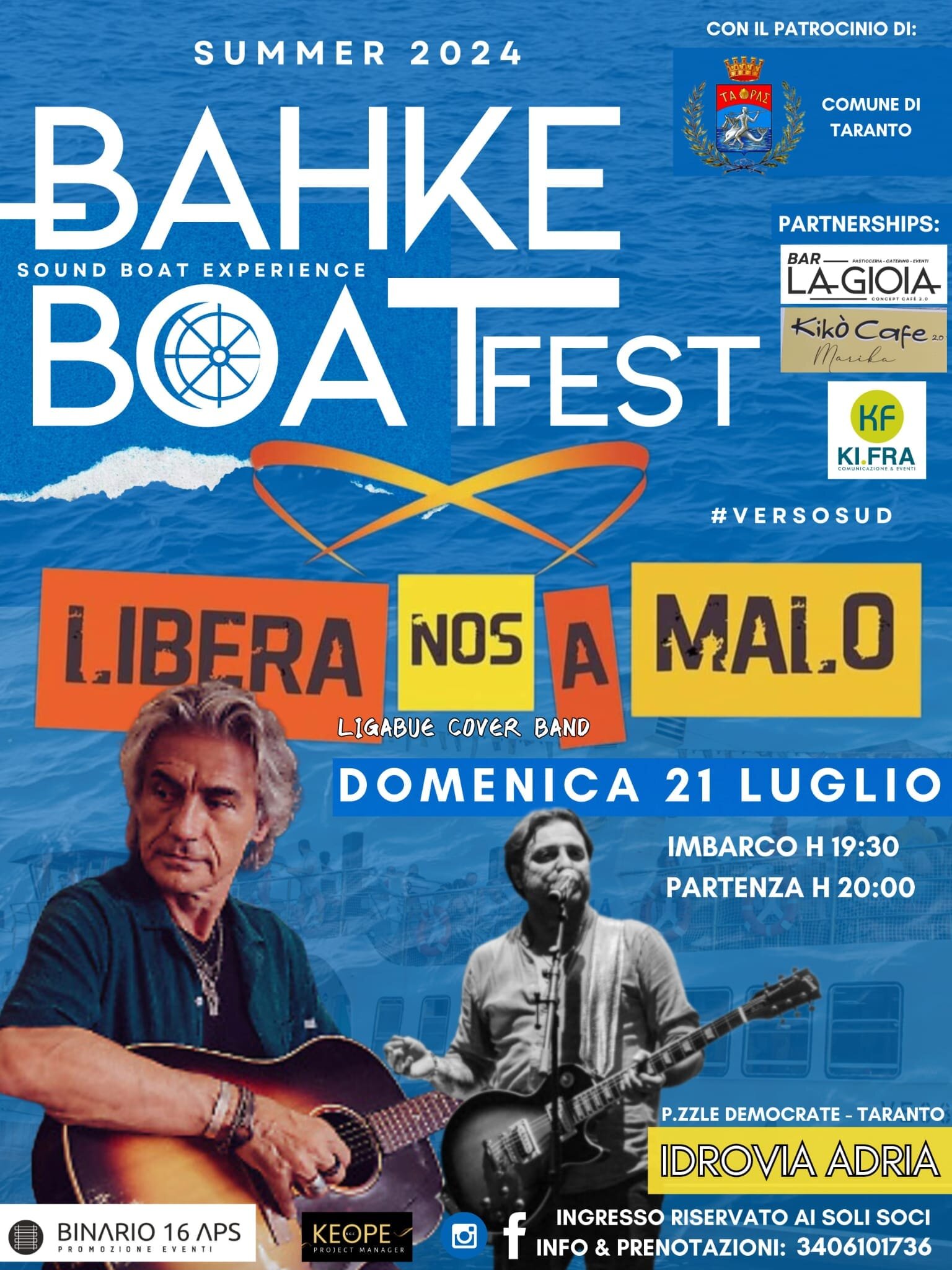 Bahke Boat Fest 2024, al via il Festival della musica sul mare