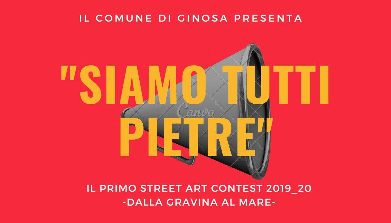 “1° STREET ART CONTEST 2019/2020 – TRA GRAVINA E MARE’’: I MURALES COLORERANNO GINOSA E MARINA “1° STREET ART CONTEST 2019/2020 – TRA GRAVINA E MARE’’: I MURALES COLORERANNO GINOSA E MARINA