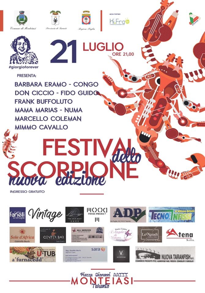 21 luglio: l'Asdc Giorgioforever organizza il Festival dello Scorpione - nuova edizione
