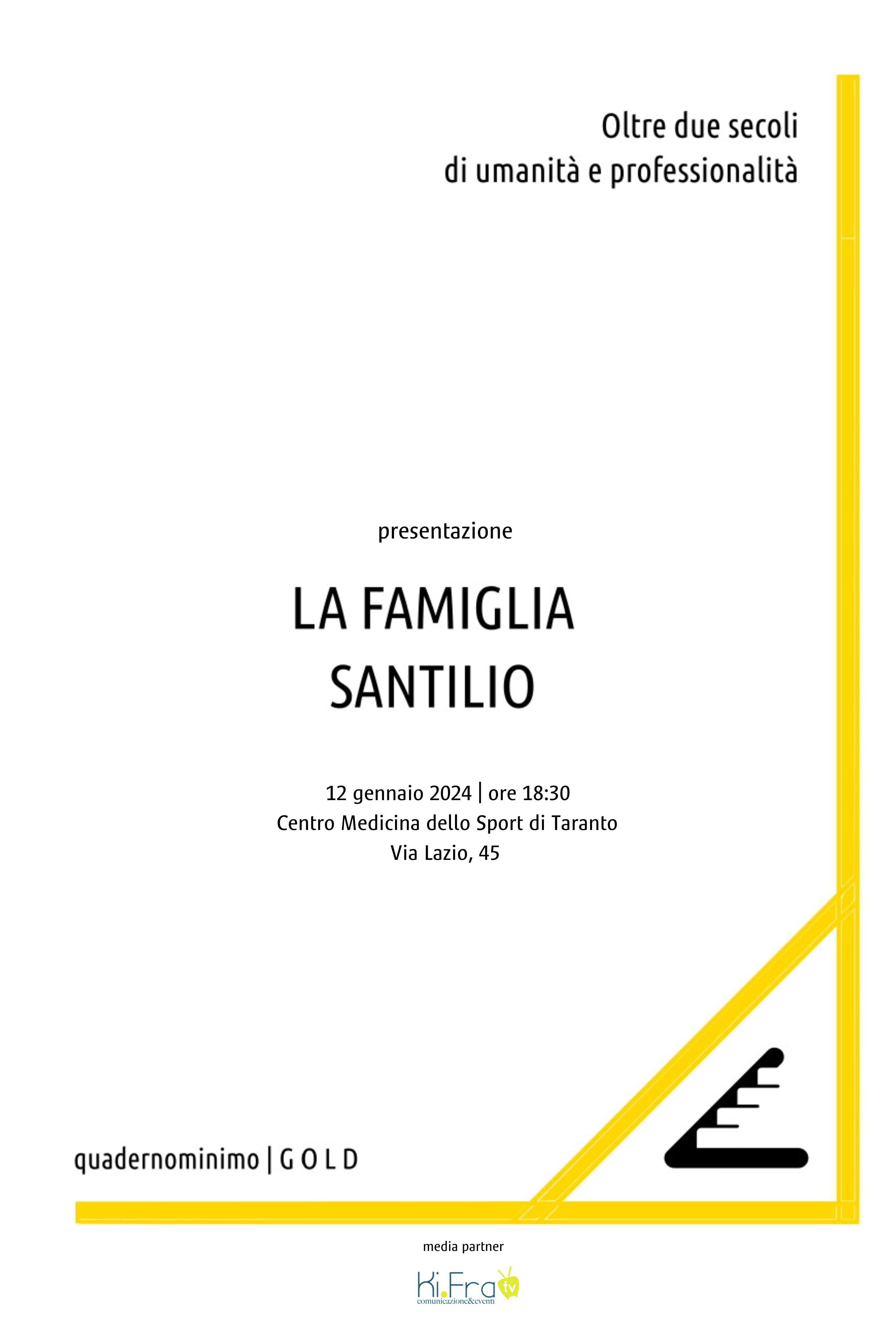 "La famiglia Santilio", Teatrominimo APS ed il suo "quadernominimo" raccontano una grande eccellenza tarantina