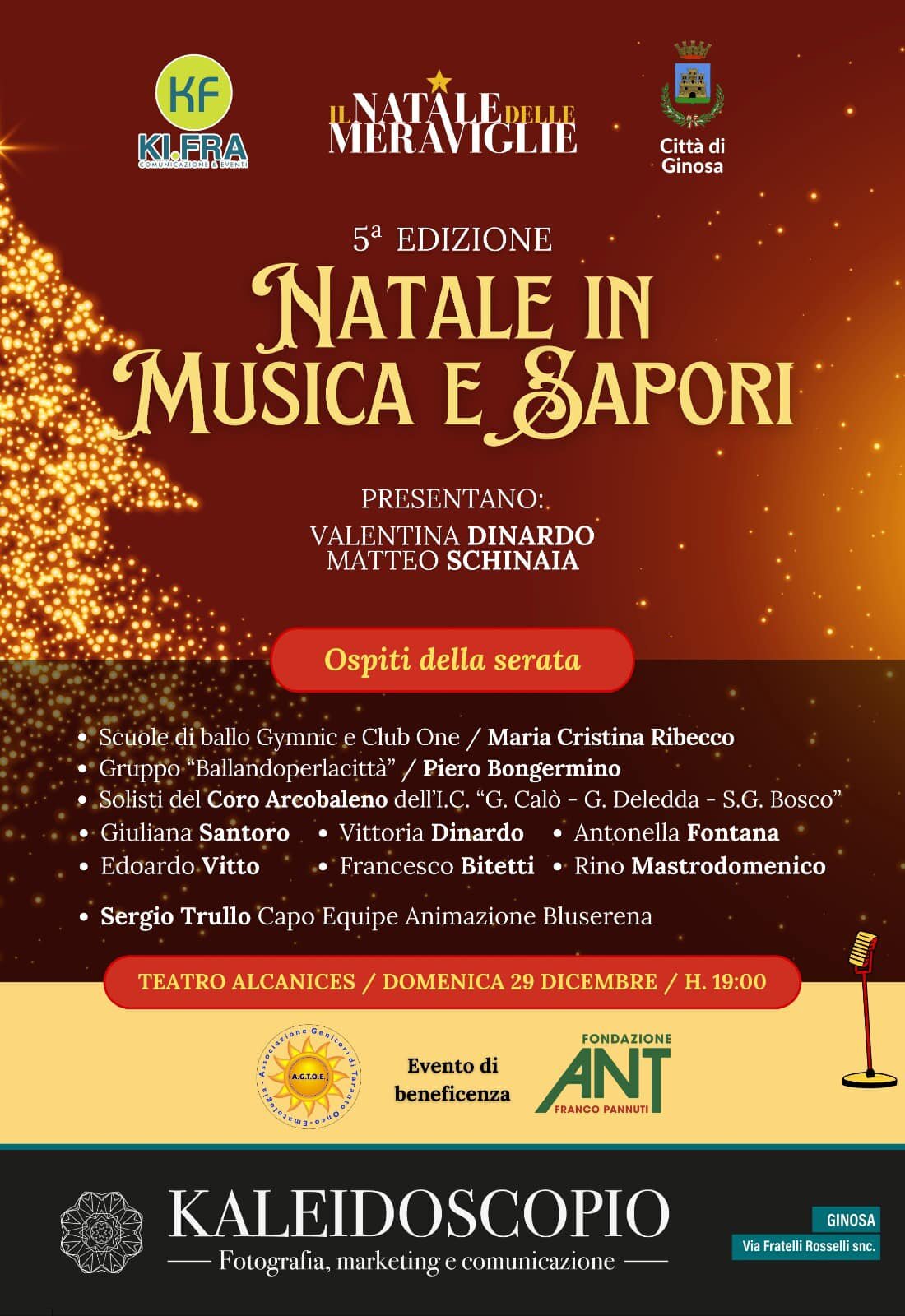 Questa sera a Ginosa "Natale in Musica e Sapori", un sorriso da regalare ai bambini meno fortunati