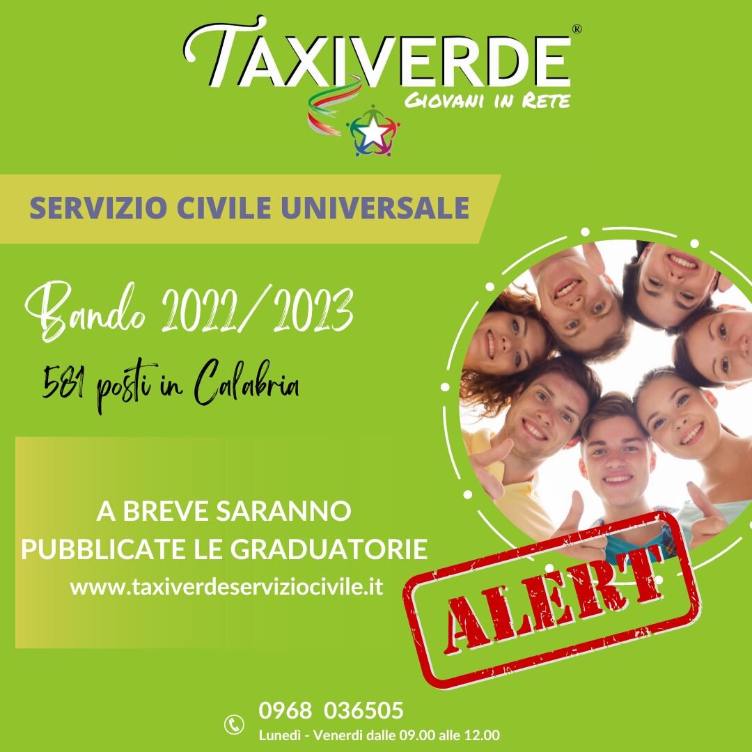 Bando Servizio Civile: modalità consultazione graduatorie Bando Servizio Civile: modalità consultazione graduatorie