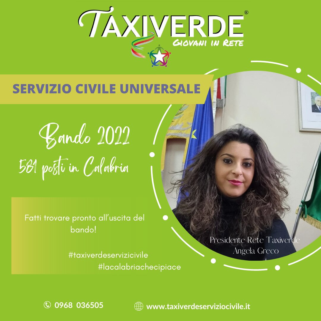Servizio Civile Universale: Taxiverde fa l’en plein con 581 posti! Servizio Civile Universale: Taxiverde fa l’en plein con 581 posti!