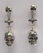 orecchini-teschio-e-pipistrello