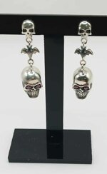 orecchini-teschio-e-pipistrello