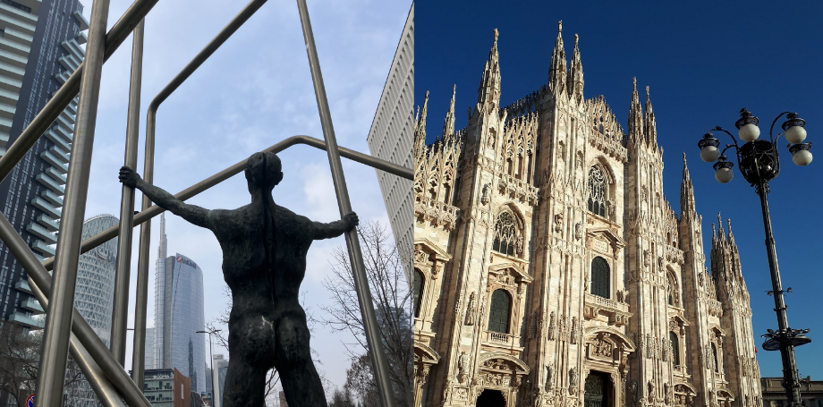 milano gratta e duomo