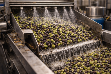 lavaggio delle olive