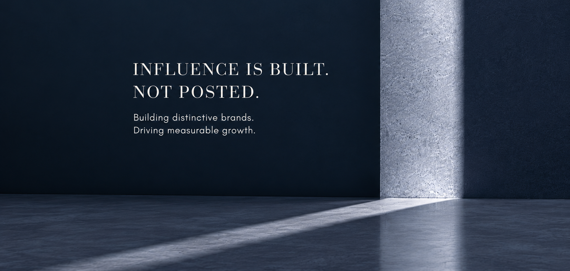 influence is built, not posted(1)