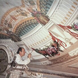 Teatro Restauro della volta a cura del M° C. Olmastroni