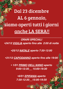 rosso bianco moderno volantino natale