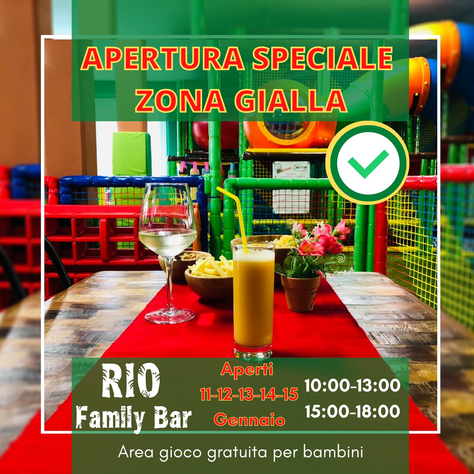 Apertura "Zona Gialla" - Ri&ograve; Family Bar