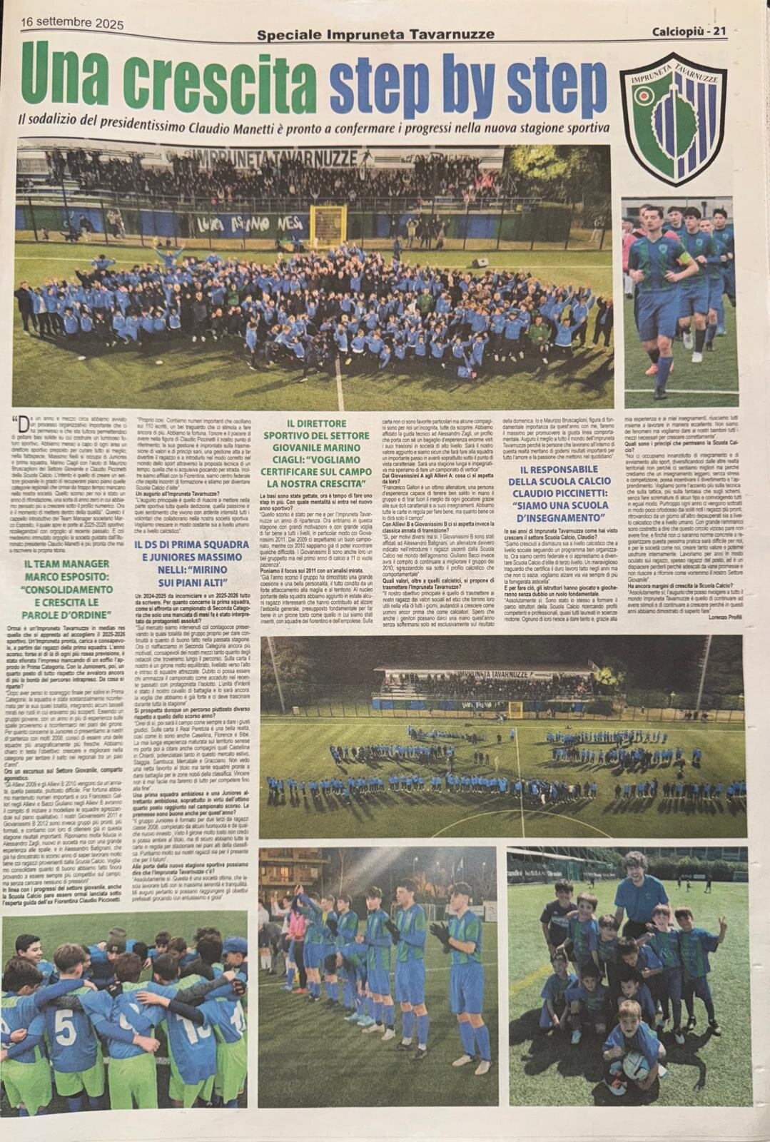 Calciopiù del 16.09.2025