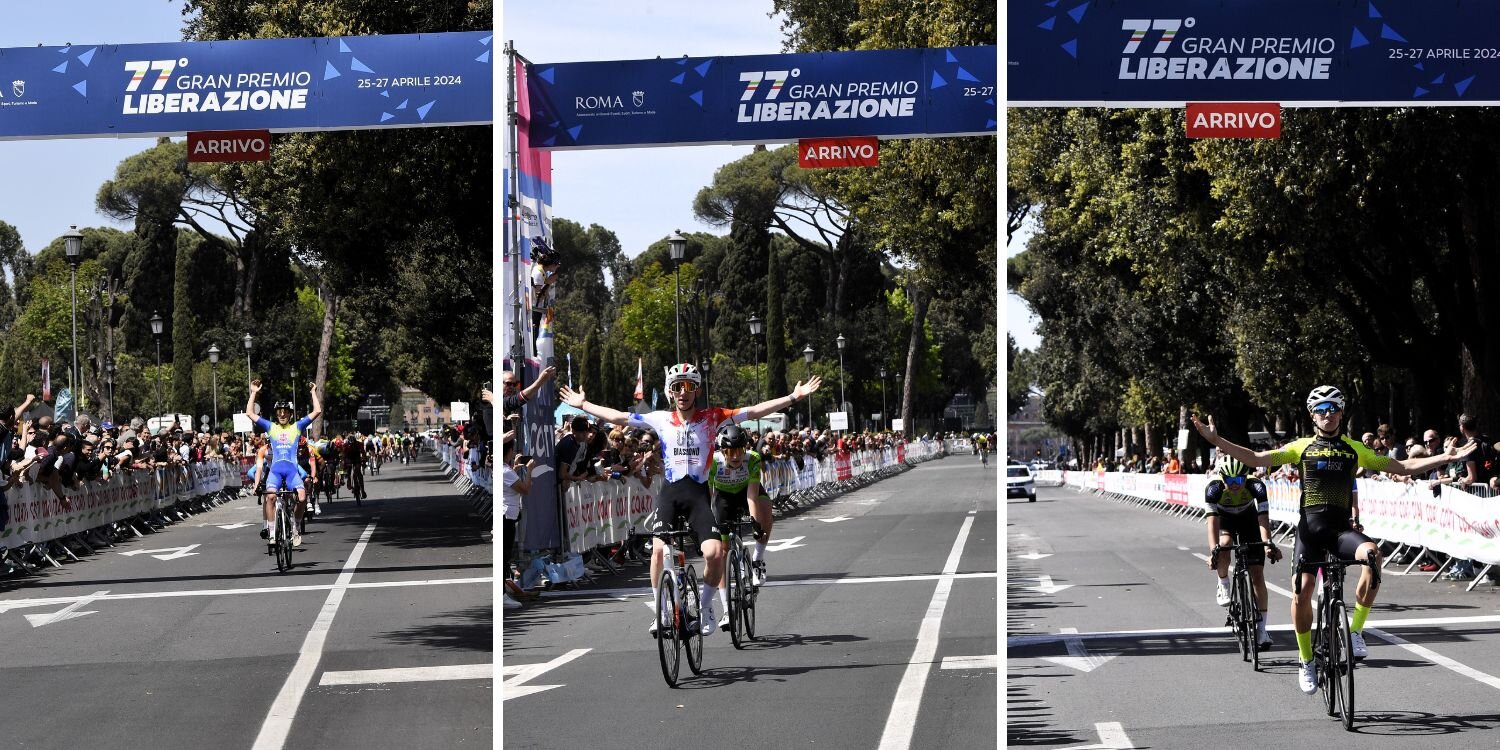 Gare giovanili e Fiera del Fitness chiudono il GP Liberazione: vincono Ferraro (Juniores), Colella (Allievi) e Fiacco (Esordienti) Gare giovanili e Fiera del Fitness chiudono il GP Liberazione: vincono Ferraro (Juniores), Colella (Allievi) e Fiacco (Esordienti)